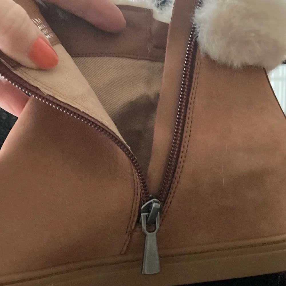 L.Paola suede wedge boots fur trimmed - Picture 15 of 16